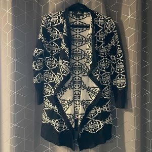 Black and white sweater